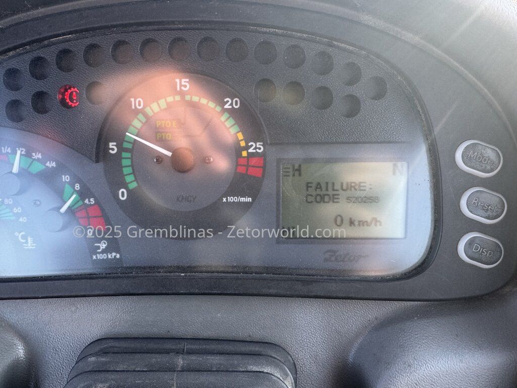 Zetor forterra 140 hsx - failure code 5200258